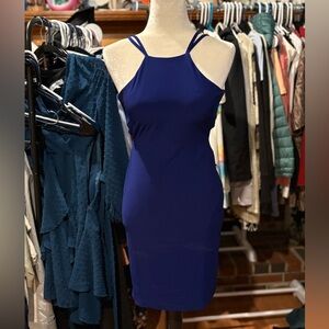 Morgan & Co. Royal Blue Strapless Dress